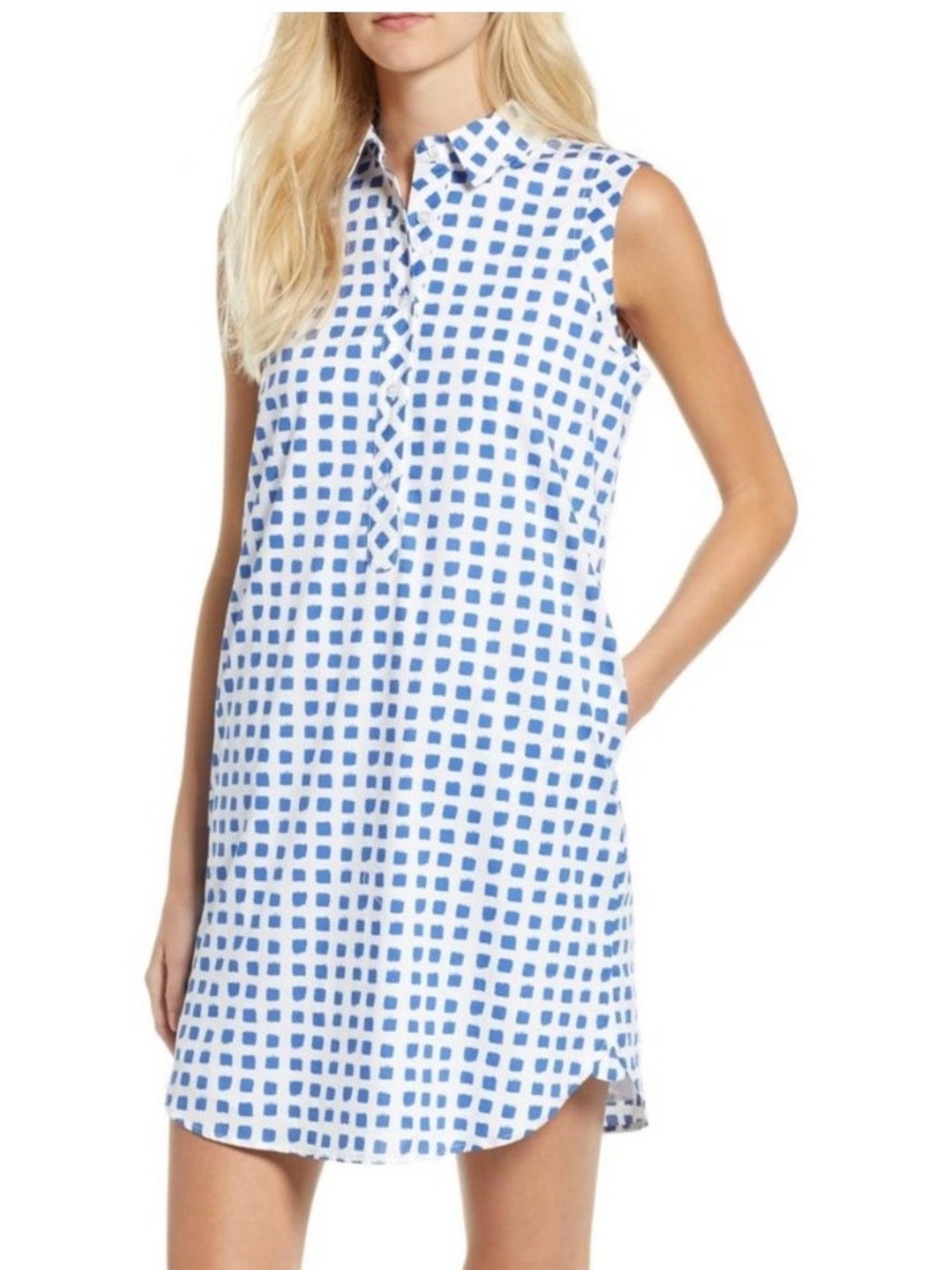 Vinyard Vines Painterly shirt dress sz6
